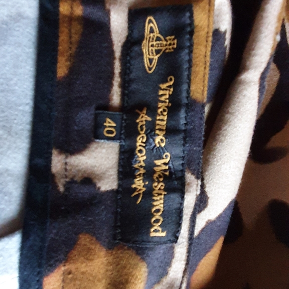 Vivienne Westwood Anglomania Iconic Leopard print cotton pencil skirt 40 NWOT - Picture 2 of 8